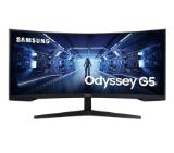 Samsung LC34G55T, 34" CURVED VA, 1000R, 165 Hz, 1 ms MPRT, 21:9 3440 x 1440, HDR10, 250 cd/m2, 2500:1 Contrast, Mega DCR, Eye Saver, Flicker Free,FreeSync Premium, Black Equalizer, Low Input Lag, DP 1.2, HDMI 2.0, Headphone, 178°/178°, Black