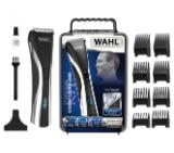 Wahl 09697-1016, Hybrid Clipper LCD, Cord/ Cordless Clipper, 8 guide combs, rinseable blade, LCD screen, handle case and accessories