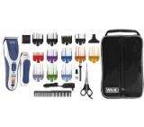 Wahl 09649-916, ColorPro Cordless Combo, Cordless Clipper combo, 10 guide combs, rinseable blade, battery trimmer, storage pouch and accessories