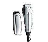 Wahl 79305-1316, HomePro Deluxe, Corded Clipper Combo, Length adjustment with taper lever. 10 clipper combs, accessories and a battery trimmer