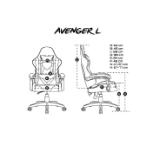 Fury Gaming Chair Avenger L Black-White