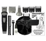 Wahl 09953-1016, Groomsman Body, Cordless Trimmer Body grooming kit: beard trimmer, detail blade set and shaver with 6 pos. beard guide and 3 individual beard guides