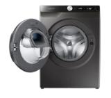 Samsung WW90T554DAX/S7,  Washing Machine, 9kg, 1400 rpm,  Energy Efficiency A, Add Wash, Eco Bubble, Steam Hygiene, Drum Clean, AI Control, Spin Efficiency B, Stainless steel, Black door