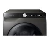 Samsung WW90T554DAX/S7,  Washing Machine, 9kg, 1400 rpm,  Energy Efficiency A, Add Wash, Eco Bubble, Steam Hygiene, Drum Clean, AI Control, Spin Efficiency B, Stainless steel, Black door