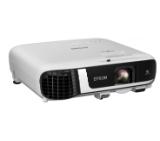 Epson EB-FH52, Full HD 1080p (1920 x 1080, 16:9) 240Hz Refresh, 4 000 ANSI lumens, 16 000:1, VGA, HDMI, USB, WLAN, Speakers, 36 months, Lamp: 36 months or 1 000 h, White