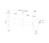 Neomounts by NewStar Flat Screen Wall Mount (3 pivots & tiltable)