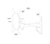 Neomounts by NewStar Flat Screen Wall Mount (2 pivots & tiltable)