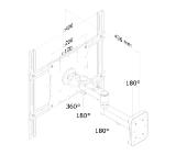 Neomounts by NewStar Flat Screen Wall Mount (3 pivots & tiltable)