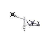 Neomounts by NewStar Flat Screen Desk Mount (clamp) with notebook tray