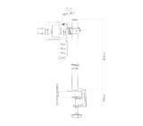 Neomounts Flat Screen Desk Mount (clamp/grommet)