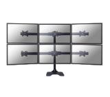 Neomounts by NewStar Flat Screen Desk Mount (stand/grommet) for 6 Monitor Screens
