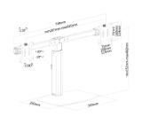 Neomounts by NewStar Flat Screen Desk Mount (stand) for 2 Monitor Screens