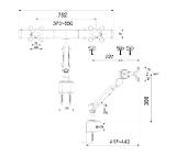 Neomounts by NewStar Flat Screen Desk Mount (clamp) for 2 Monitor Screens