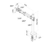 Neomounts by NewStar Flat Screen Desk Mount (clamp)