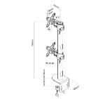 Neomounts by NewStar Flat Screen Desk Mount (clamp), high capacity, for 2 Monitor Screens