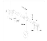 Neomounts by NewStar Flat Screen Desk Mount (grommet) for 2 Monitor Screens