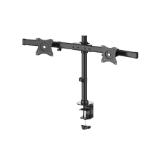 Neomounts by NewStar Flat Screen Desk Mount (clamp/grommet) for 2 Monitor Screens - Crossbar