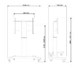 Neomounts by NewStar Motorised Mobile Floor Stand - VESA 200x200 up to 800x600