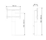 Neomounts by NewStar Motorised Floor Stand/Wall Mount - VESA 200x200 up to 800x600