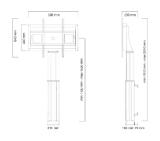 Neomounts by NewStar Motorised Floor Stand/Wall Mount - VESA 200x200 up to 800x600