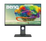 BenQ PD2700U, 27" IPS LED, 5ms, 3840x2160 4K, Design Monitor, 100% sRGB, DualView, PIP/PBP, CAD/CAM, Flicker-free, LBL, B.I., 1300:1, 20M:1 DCR, 10 bit, 350 cd/m2, HDMI, DP, miniDP, DP out, USB hub, Speakers, Height Adj.,Tilt, Swivel, Pivot, Gray