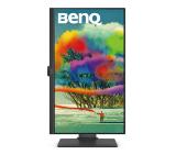 BenQ PD2700U, 27" IPS LED, 5ms, 3840x2160 4K, Design Monitor, 100% sRGB, DualView, PIP/PBP, CAD/CAM, Flicker-free, LBL, B.I., 1300:1, 20M:1 DCR, 10 bit, 350 cd/m2, HDMI, DP, miniDP, DP out, USB hub, Speakers, Height Adj.,Tilt, Swivel, Pivot, Gray