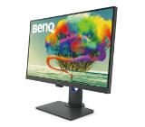 BenQ PD2700U, 27" IPS LED, 5ms, 3840x2160 4K, Design Monitor, 100% sRGB, DualView, PIP/PBP, CAD/CAM, Flicker-free, LBL, B.I., 1300:1, 20M:1 DCR, 10 bit, 350 cd/m2, HDMI, DP, miniDP, DP out, USB hub, Speakers, Height Adj.,Tilt, Swivel, Pivot, Gray