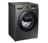 Samsung WW80T4540AX/LE, Washing Machine, 8 kg, 1400 rpm,  Energy Efficiency D, Add Wash,  Hygiene Steam, Spin Efficiency A, WiFi, Stainless steel, Black door