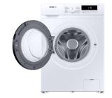 Samsung WW90T304MBW/LE, Washing machine 9 kg, 1400 rpm, Energy Efficiency D, Spin Efficiency B, Digital Inverter Technology, Quick Wash, Drum Clean, white, black door