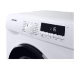 Samsung WW90T304MBW/LE, Washing machine 9 kg, 1400 rpm, Energy Efficiency D, Spin Efficiency B, Digital Inverter Technology, Quick Wash, Drum Clean, white, black door