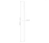 Neomounts by NewStar 200 cm extension pole for FPMA-C200/C400SILVER/PLASMA-C100