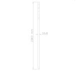 Neomounts by NewStar 200 cm extension pole for FPMA-C200BLACK/C400BLACK/PLASMA-C100BLACK