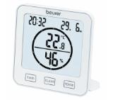 Beurer HM 22 thermo hygrometer; displays temperature, relative humidity, date and time; timer function; sensor buttons