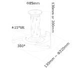Neomounts Projector Ceiling Mount (height: 8-15 cm), white