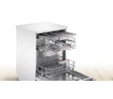 Bosch SMS4HVW33E SER4 Free-standing dishwasher, D, Polinox, 9,5l, 13ps, 6p/4o, 46dB, Silence 44dB, 3rd drawer, Rackmatic, white, Eco 320 min, HC