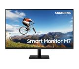 Samsung 32AM700, 31.5" VA SMART Monitor, 60Hz, 8 ms GTG, 3840 x 2160, 250 cd/m2, 3000:1 Contrast, HDR10, DeX, Mirroring, AirPlay 2, Remote Access, Eye Saver Mode, Flicker Free, Game Mode, Bluetooth 4.2, WiFi 5, 2xHDMI 2.0, Speakers, 178°/178°, Black