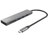 TRUST Halyx Fast USB-C Hub & Card Reader