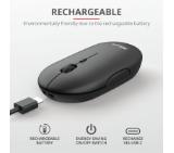 TRUST Puck Wireless & BT Rechargeable Mouse Black