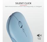 TRUST Puck Wireless & BT Rechargeable Mouse Blue