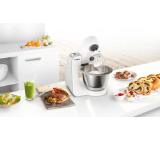 Bosch MUM58231, Kitchen machine, MUM5, 3D Planetary Mixing 1000 W, add. Plastic blender, Meat mincer, White - Silver