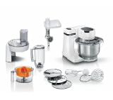Bosch MUMS2EW40, Kitchen machine, MUM Serie 2, 700 W, add. Meat mincer, Plastic blender, Citrus press, White