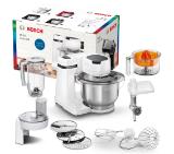 Bosch MUMS2EW40, Kitchen machine, MUM Serie 2, 700 W, add. Meat mincer, Plastic blender, Citrus press, White