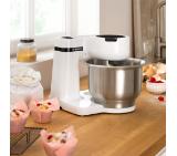 Bosch MUMS2EW40, Kitchen machine, MUM Serie 2, 700 W, add. Meat mincer, Plastic blender, Citrus press, White