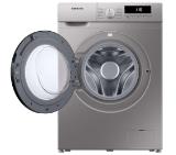 Samsung WW70T302MBS/LE, Washing machine 7 kg, 1200 rpm, Slim, Energy Efficiency D, Spin Efficiency B, Digital Inverter Technology, Quick Wash, Drum Clean, silver, black door
