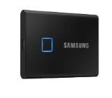 Samsung Portable SSD T7 Touch 2TB, USB 3.2, Fingerprint, Read 1050 MB/s Write 1000 MB/s, Black