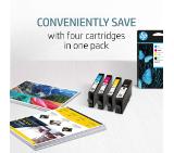 HP 903 CMYK Original Ink Cartridge, 4-Pack