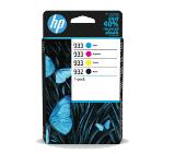 HP 932 Black / 933 CMY Original Ink Cartridge 4-Pack