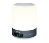 Beurer WL 50 BT Wake up light, Simulations of sunrise and sunset, Adjustable display brightness, Radio, Alarm, 2 wake-up melodies and 1 sleep melody, Aux input to play your own music (incl. aux cable), Bluetooth