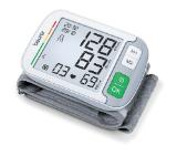 Beurer BC 51 wrist blood pressure monitor, Positioning indicator, Inflation technology, Large, very easy-to-read XL display, Extra slim design, 2 x 120 memory spaces, Risk indicator, Arrhythmia detection, Ccircumferences from 12.5 to 21.0 cm