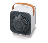 Beurer LV 50 Fresh Breeze table fan, Cools for up to 4 hours, Evaporation principle, Removable water tank, 3 settings, Filter change indicator, USB connection, 460 g